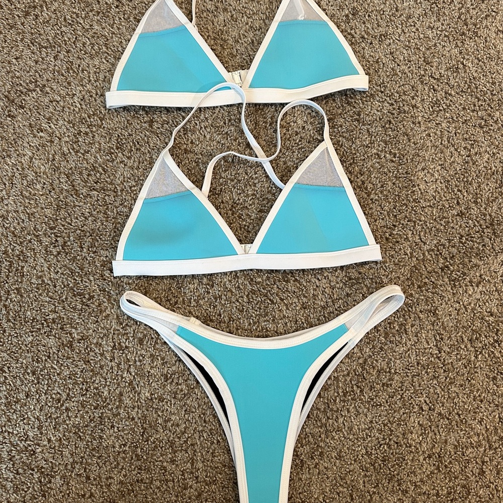 Hoaka Swim Bikini Large Blue